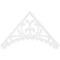 Ekena Millwork Pitch Genova Architectural Grade PVC Gable Pediment, 60"W x 35"H x 1"P (14/12) GPP060X035X100GEN - alternate 2
